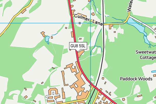 GU8 5SL map - OS VectorMap District (Ordnance Survey)