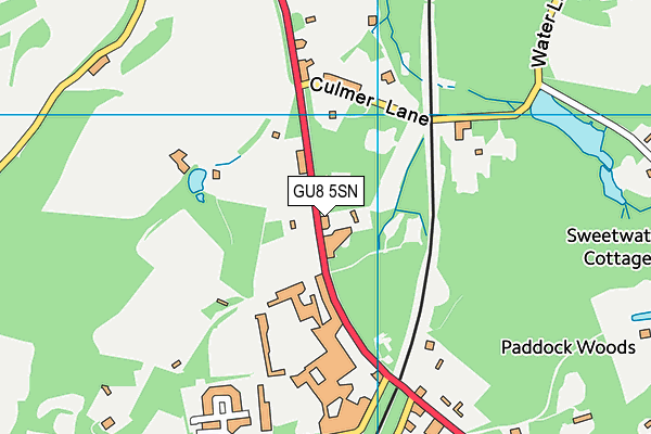 GU8 5SN map - OS VectorMap District (Ordnance Survey)