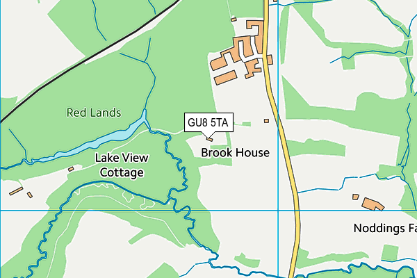 GU8 5TA map - OS VectorMap District (Ordnance Survey)