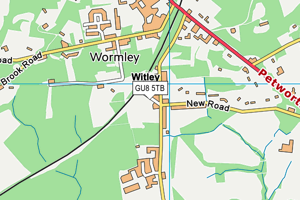 GU8 5TB map - OS VectorMap District (Ordnance Survey)