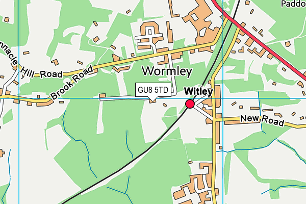 GU8 5TD map - OS VectorMap District (Ordnance Survey)