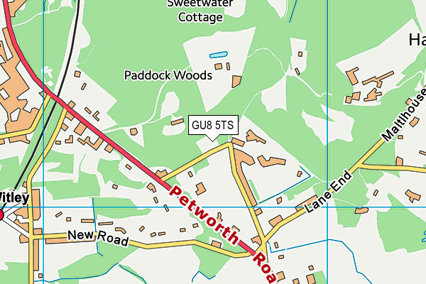 GU8 5TS map - OS VectorMap District (Ordnance Survey)