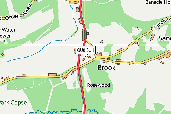GU8 5UH map - OS VectorMap District (Ordnance Survey)