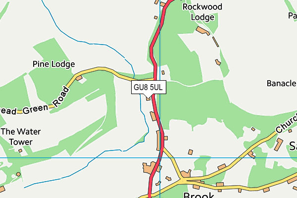 GU8 5UL map - OS VectorMap District (Ordnance Survey)