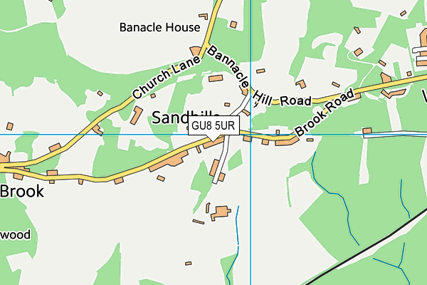 GU8 5UR map - OS VectorMap District (Ordnance Survey)