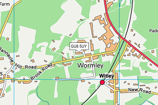 GU8 5UY map - OS VectorMap District (Ordnance Survey)