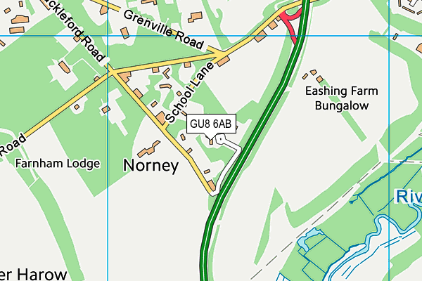 GU8 6AB map - OS VectorMap District (Ordnance Survey)