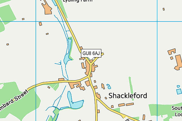 GU8 6AJ map - OS VectorMap District (Ordnance Survey)