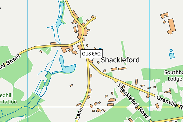 GU8 6AQ map - OS VectorMap District (Ordnance Survey)