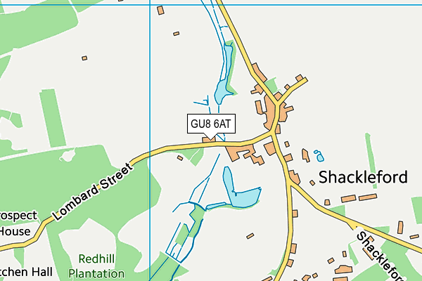 GU8 6AT map - OS VectorMap District (Ordnance Survey)