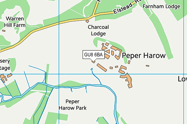 GU8 6BA map - OS VectorMap District (Ordnance Survey)