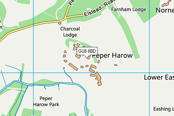 GU8 6BD map - OS VectorMap District (Ordnance Survey)