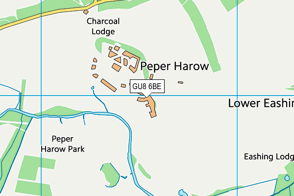 GU8 6BE map - OS VectorMap District (Ordnance Survey)