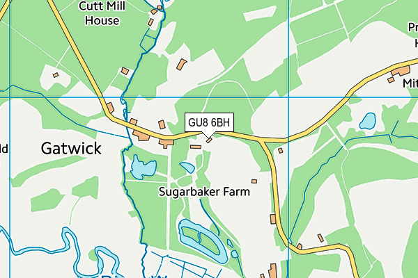 GU8 6BH map - OS VectorMap District (Ordnance Survey)