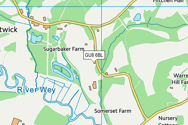 GU8 6BL map - OS VectorMap District (Ordnance Survey)