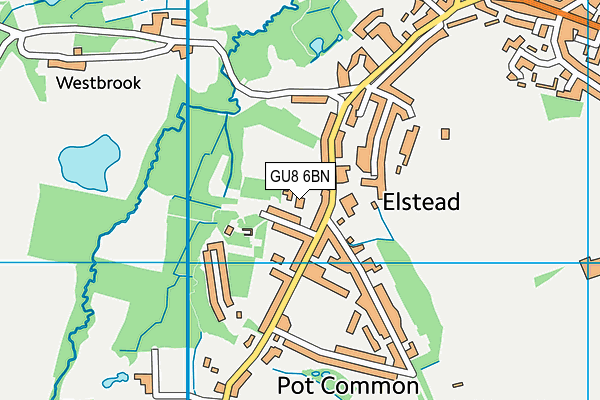 GU8 6BN map - OS VectorMap District (Ordnance Survey)