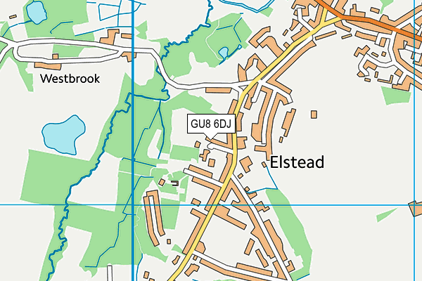 GU8 6DJ map - OS VectorMap District (Ordnance Survey)