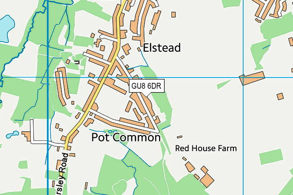 GU8 6DR map - OS VectorMap District (Ordnance Survey)