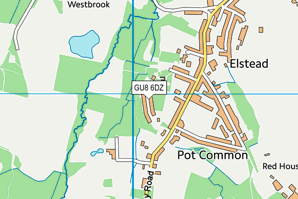 GU8 6DZ map - OS VectorMap District (Ordnance Survey)