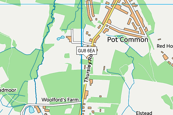 GU8 6EA map - OS VectorMap District (Ordnance Survey)