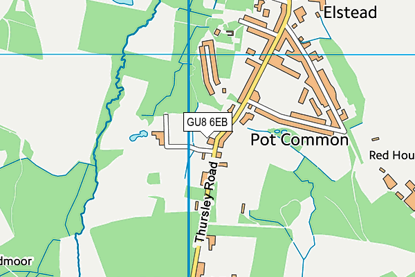 GU8 6EB map - OS VectorMap District (Ordnance Survey)
