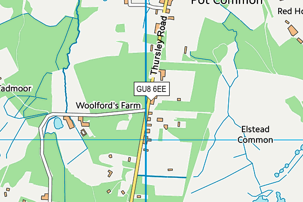 GU8 6EE map - OS VectorMap District (Ordnance Survey)