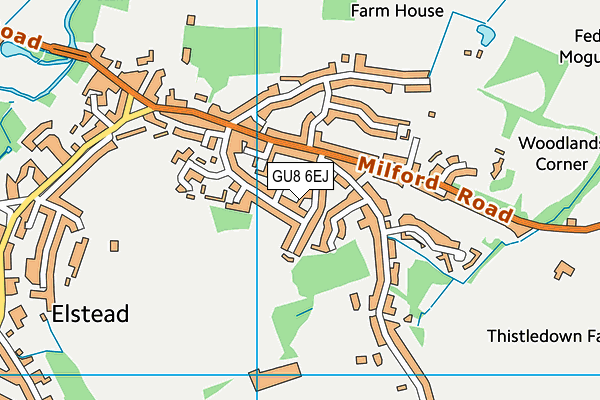GU8 6EJ map - OS VectorMap District (Ordnance Survey)