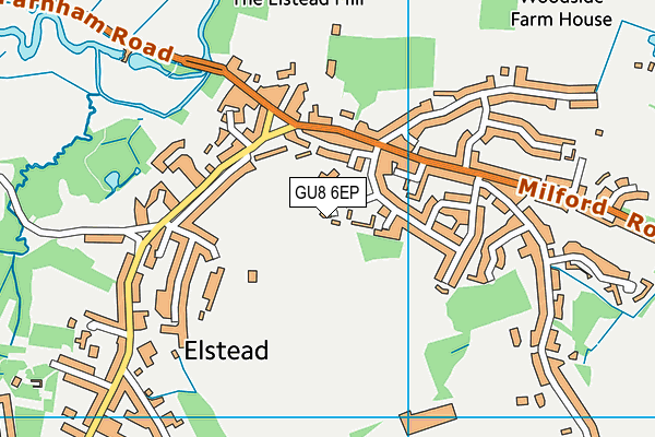 GU8 6EP map - OS VectorMap District (Ordnance Survey)