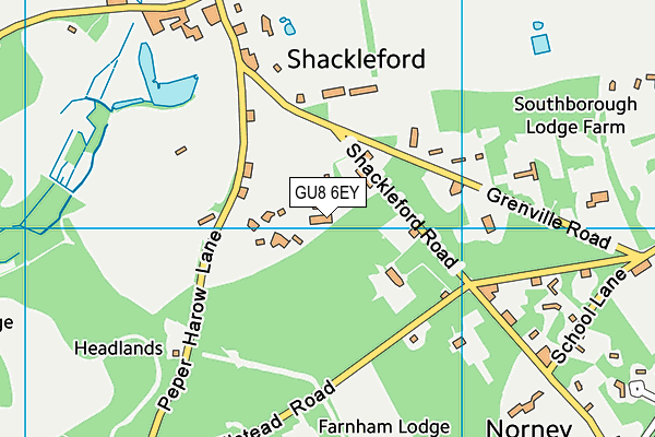 GU8 6EY map - OS VectorMap District (Ordnance Survey)