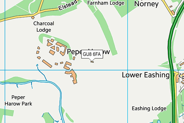 GU8 6FA map - OS VectorMap District (Ordnance Survey)