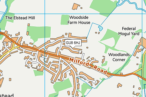 GU8 6HJ map - OS VectorMap District (Ordnance Survey)