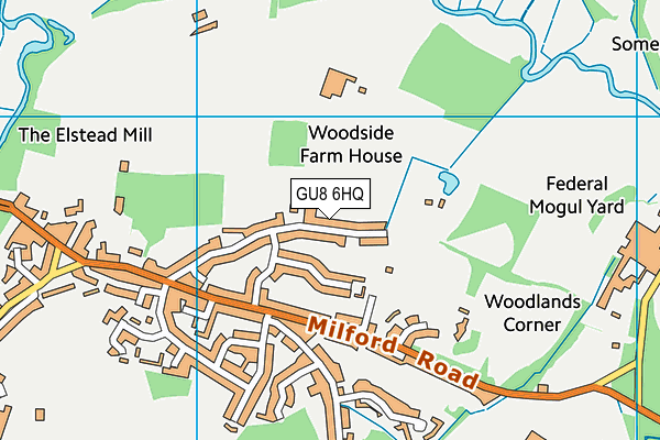 Burford Lodge Recreation Ground map (GU8 6HQ) - OS VectorMap District (Ordnance Survey)