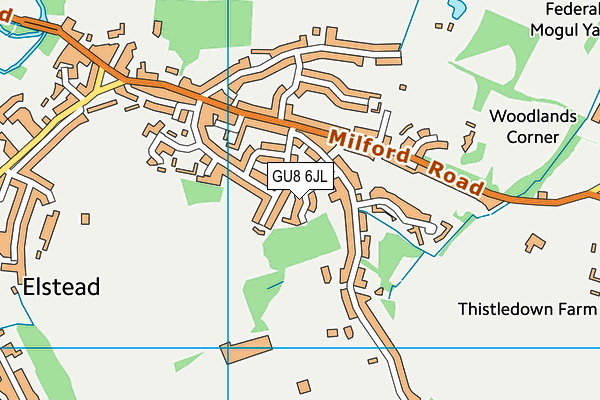 GU8 6JL map - OS VectorMap District (Ordnance Survey)