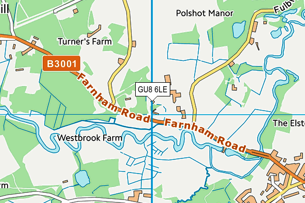 GU8 6LE map - OS VectorMap District (Ordnance Survey)