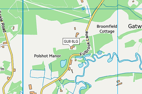 GU8 6LG map - OS VectorMap District (Ordnance Survey)