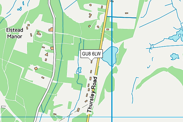 GU8 6LW map - OS VectorMap District (Ordnance Survey)