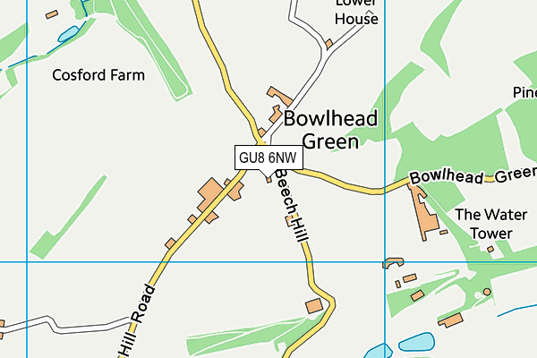 GU8 6NW map - OS VectorMap District (Ordnance Survey)