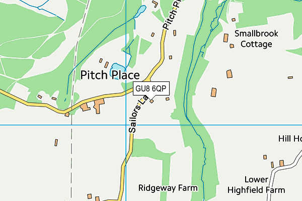 GU8 6QP map - OS VectorMap District (Ordnance Survey)