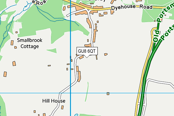 GU8 6QT map - OS VectorMap District (Ordnance Survey)