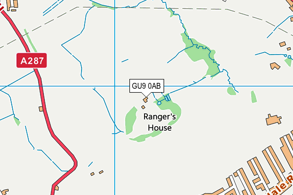 GU9 0AB map - OS VectorMap District (Ordnance Survey)