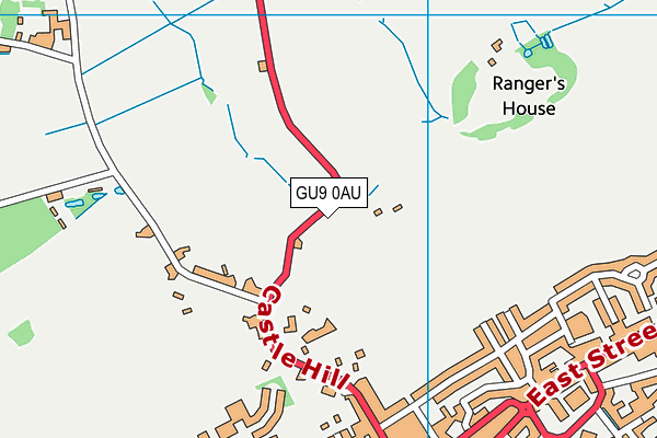 Farnham Park map (GU9 0AU) - OS VectorMap District (Ordnance Survey)