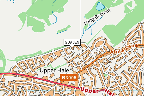GU9 0EN map - OS VectorMap District (Ordnance Survey)