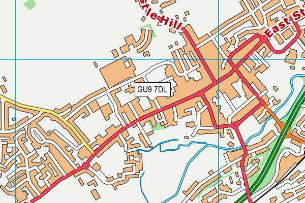 GU9 7DL map - OS VectorMap District (Ordnance Survey)