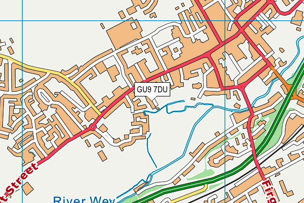 GU9 7DU map - OS VectorMap District (Ordnance Survey)