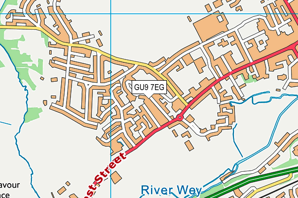 GU9 7EG map - OS VectorMap District (Ordnance Survey)