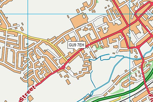 GU9 7EH map - OS VectorMap District (Ordnance Survey)