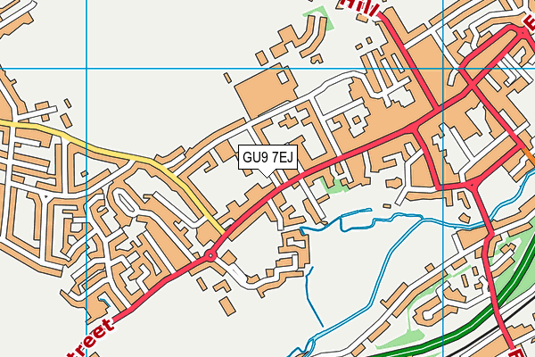 GU9 7EJ map - OS VectorMap District (Ordnance Survey)