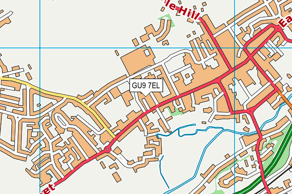GU9 7EL map - OS VectorMap District (Ordnance Survey)
