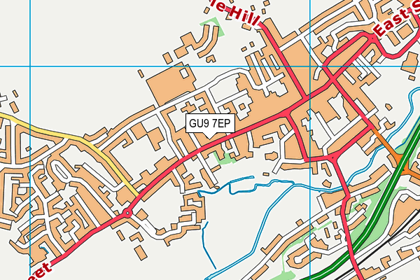 GU9 7EP map - OS VectorMap District (Ordnance Survey)