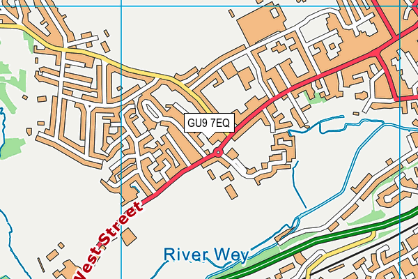 GU9 7EQ map - OS VectorMap District (Ordnance Survey)